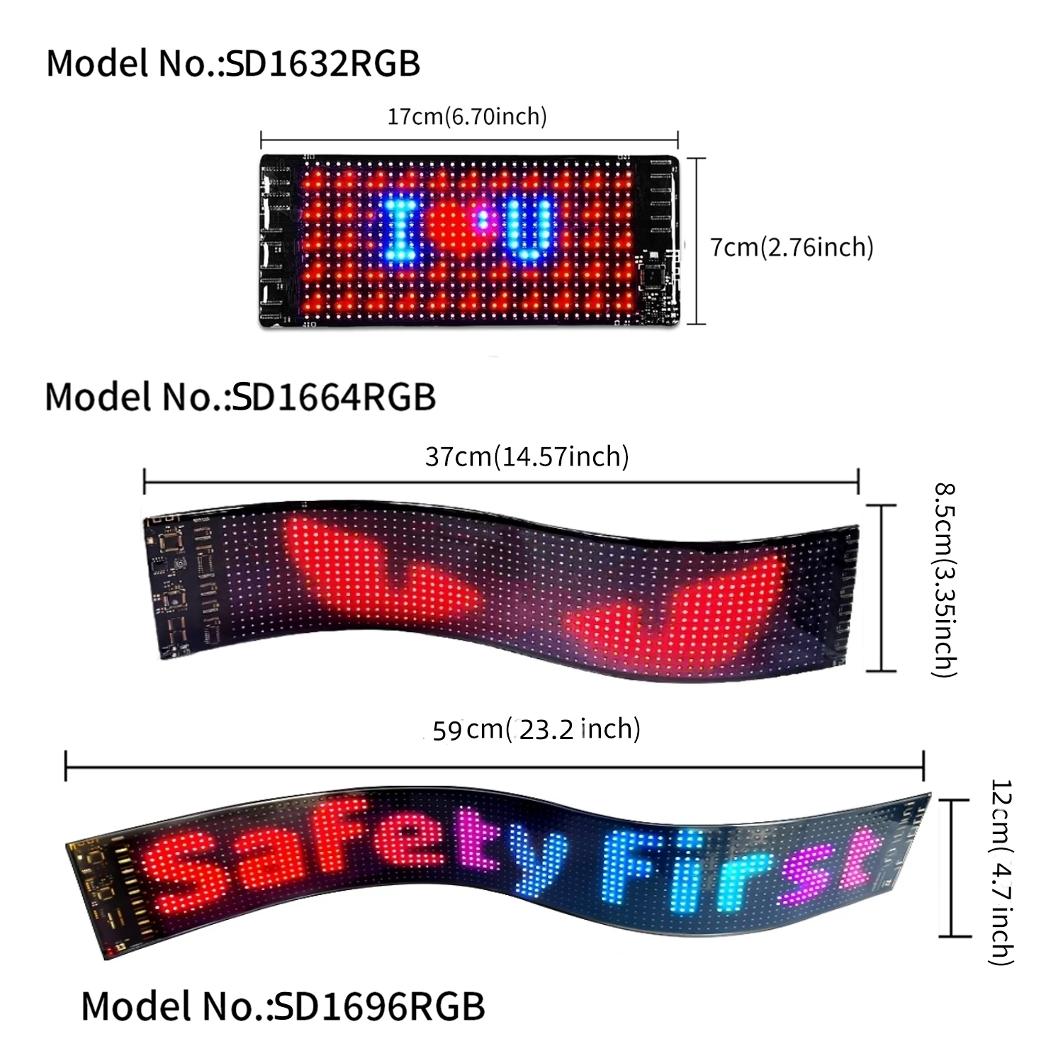 LED Digital Tube Display Waterproof App Flex LED glow car rear window digital display sticker programmable Flexible EL Glow LED Panel for car