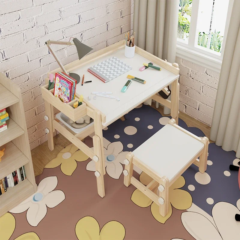 Kids Desk Study Table Children's Chair Set Children's Furniture