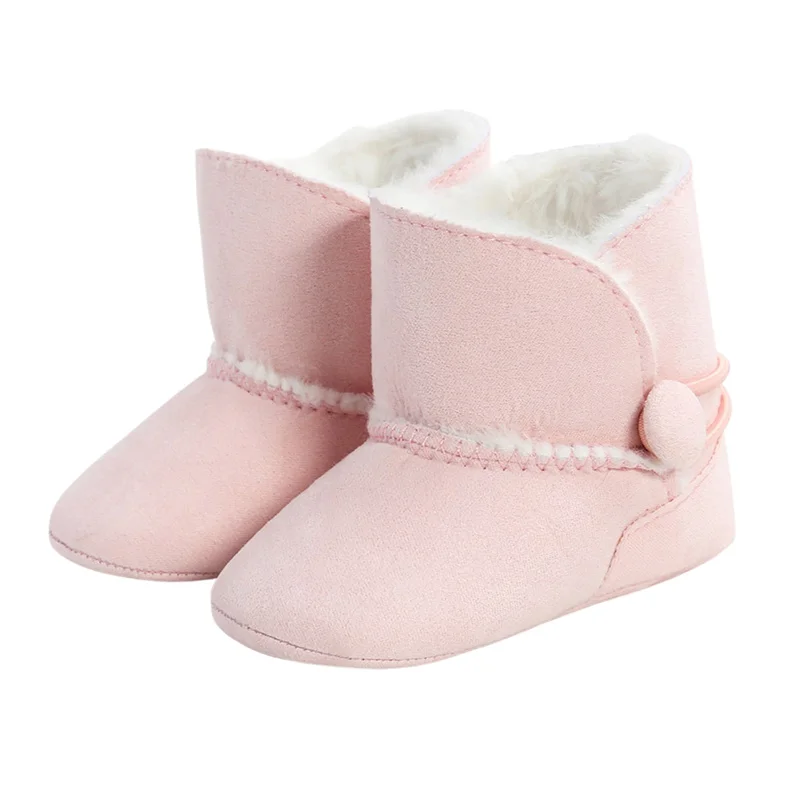 0-18M Baby Autumn Winter Shoes Infant Snow Boot Boys Girls Crib Shoes Fleece Warm Soft Sole Anti-slip Toddler First Walker baby shoes baby boots winter snow boots