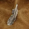 Detail Cupronickel Feather Pendant Biker Punk Jewelry CP52 3