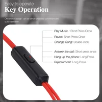 Sports Running Headphones In-Ear Waterproof IPX5 Earphones With 3.5mm Adapter Memory Wire Microphone Stereo Bass Gamer Headset - Image 6