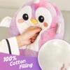 30cm Pink Penguin Doll Throw Pillows Soft Plush Animals Unicorn Penguin with Wings Toys For Girls Sleeping  Stuffed Toys 2