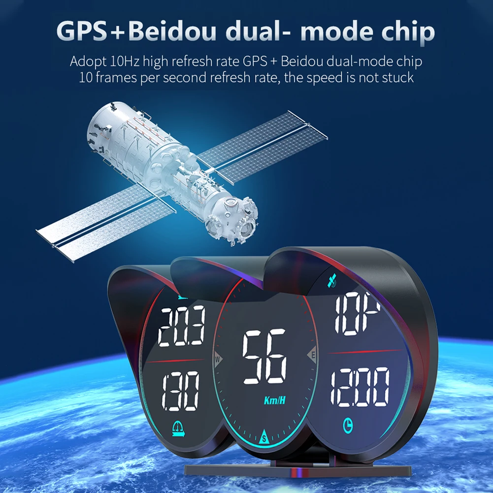 G17 ڵ  ÷ GPS HUD USB   , km/h MPH ӵ,  Ƿ  溸, ڵ ׼