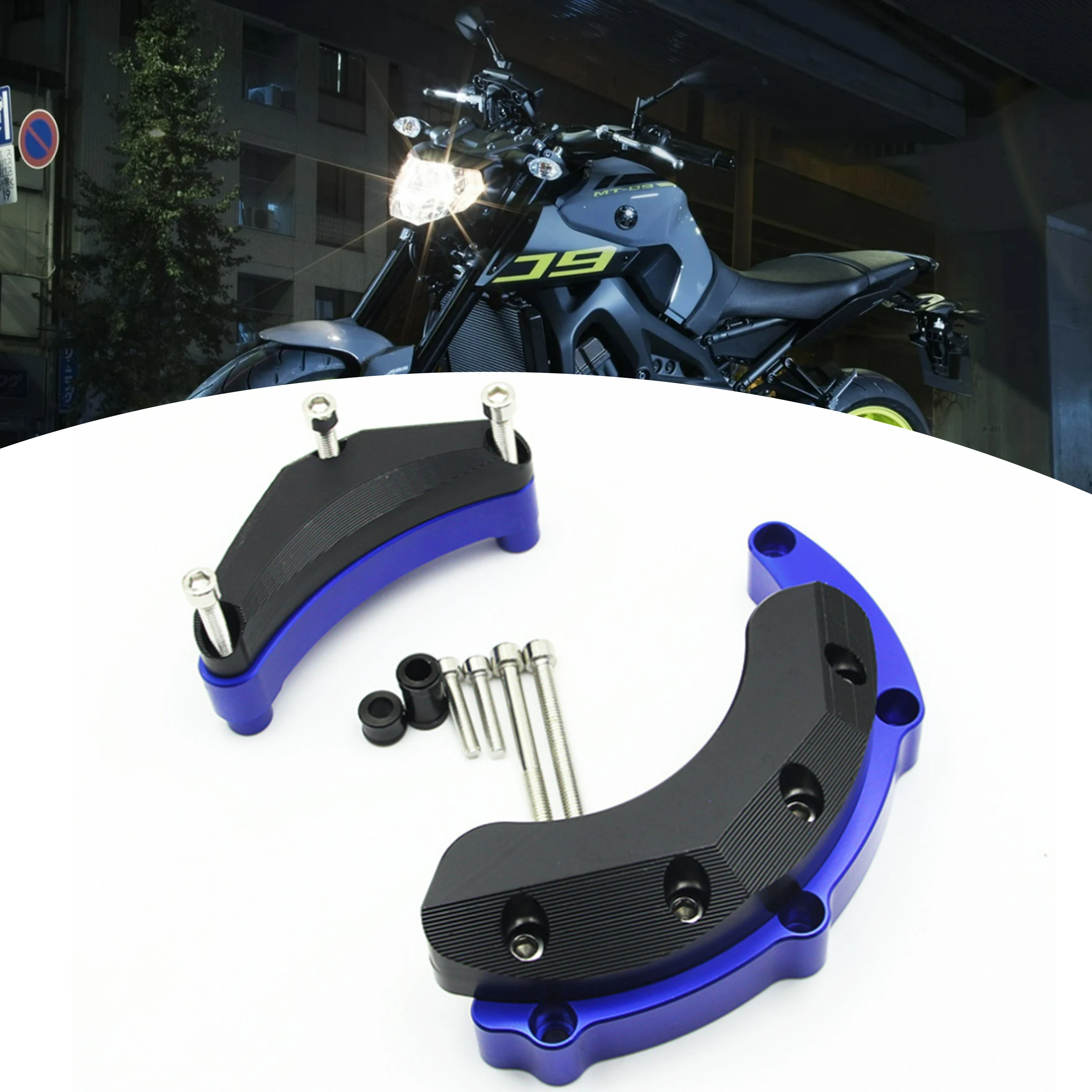 

For YAMAHA MT-09 FZ09 2013-2019 Motorcycle Modification Accessory Left Engine Shield Protective Cover Against Drop Block