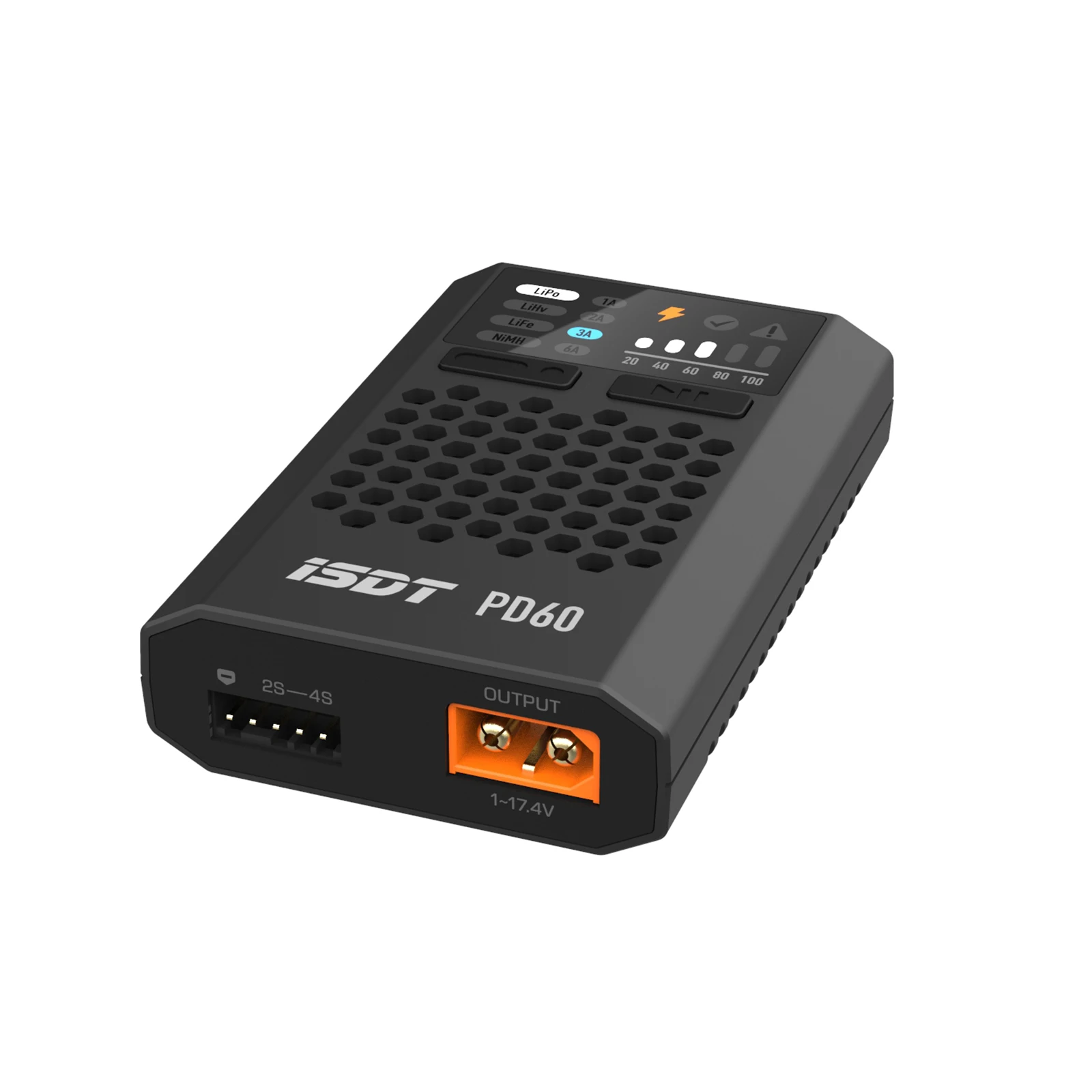 ISDT PD60 60W 6A Lipo Balance Charger, RC Charger with Type-C Input, Portable for 1-4S Lipo/Life/Lilon, 1-12S LiHv/Pb/NiMH thumbnail 4