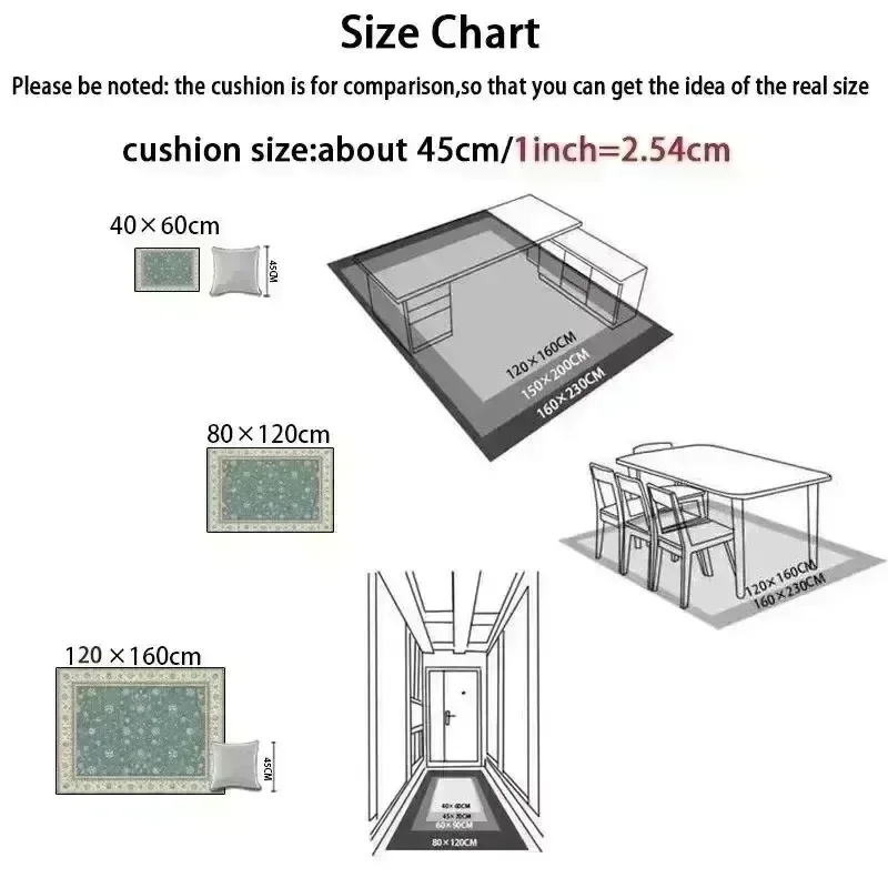 Light Luxury Ins Black Carpet Living Room Sofa Bedroom Bedside Kitchen Entrance Door Mat Non-slip Fashion Home Decor Rug