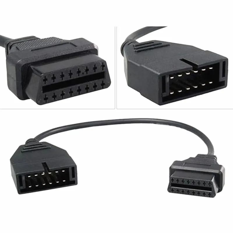 para veículos GM, adaptador 12Pin para 16Pin,