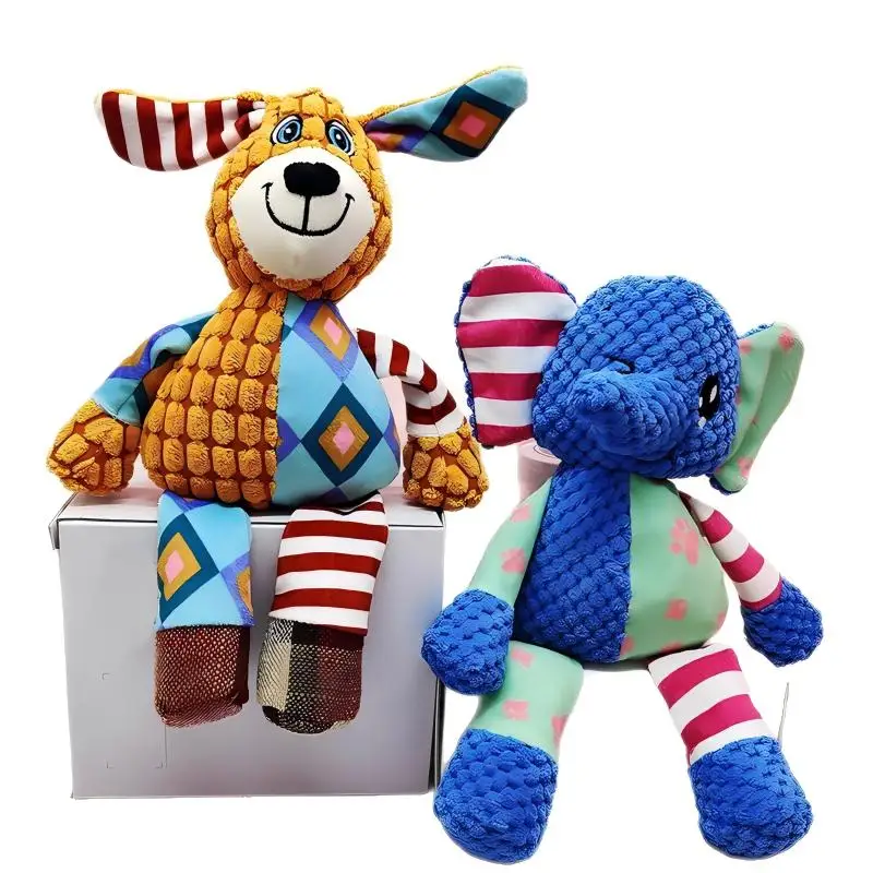 Plush Bite-Resistant Dog Toy for Teeth Grinding and Entertainment