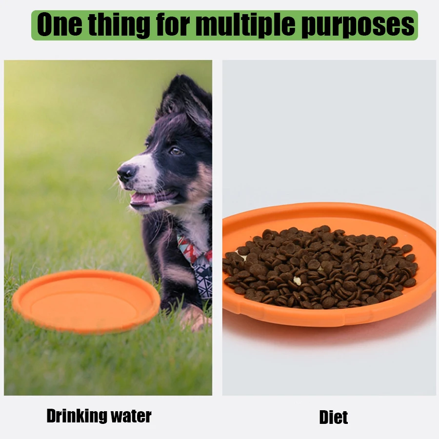 Large dog golden fur pet flying disc toy TPR soft, bite resistant, easy to throw dog flying disc outdoor training dog supplie 3