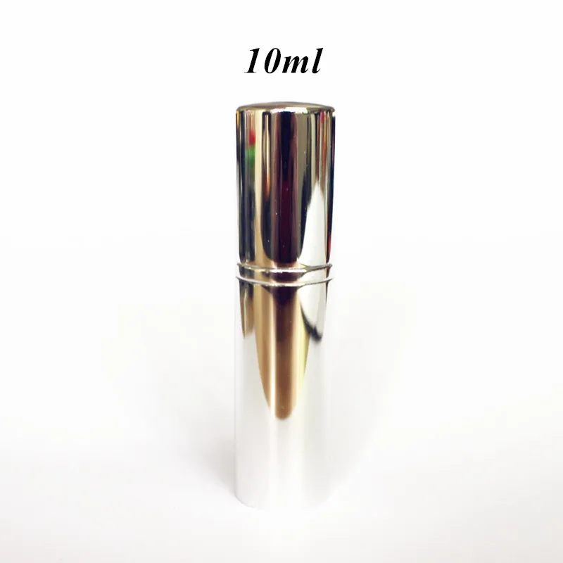 Compact Refillable Perfume Spray Bottle with Aluminum Case, 5ml - 10ml Capacity