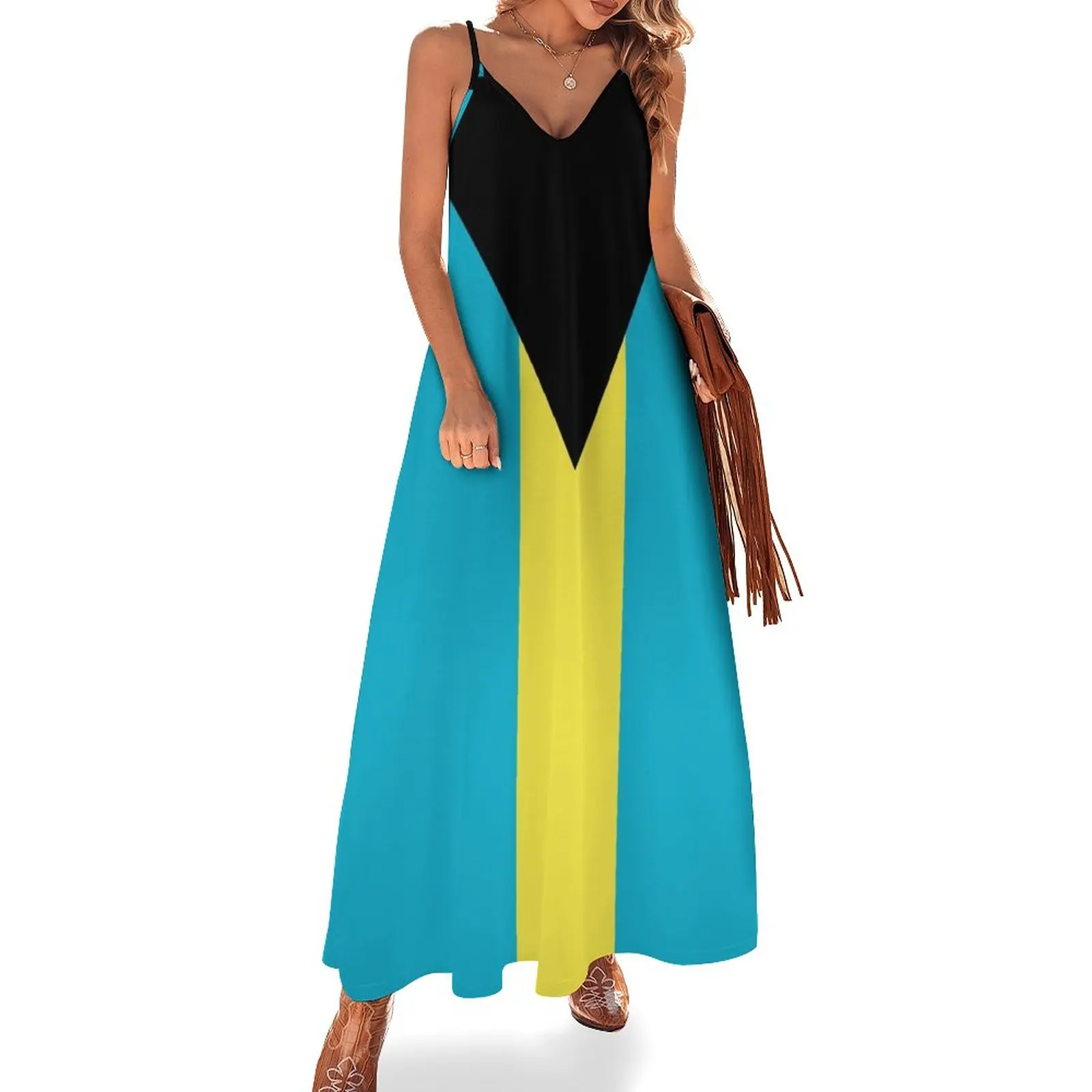 Bahamas National Flag Sleeveless Dress beach dresses dresses for official occasions purple dress women's evening dresses 2023