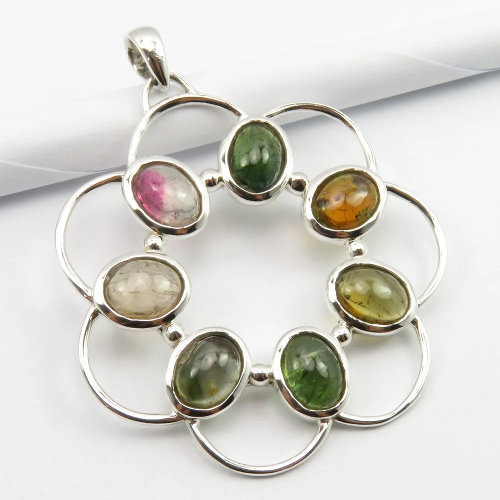 

Подвеска из полудрагоценного камня 1,8 дюйма, художественные ювелирные изделия для помолвки