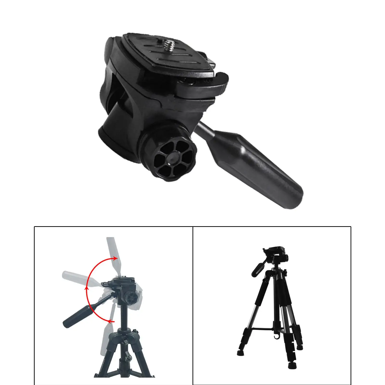 Camera Tripod Head 3/8" 1/4"Thread Compact Panoramic for Tripod tripod ball head camera panoramic head