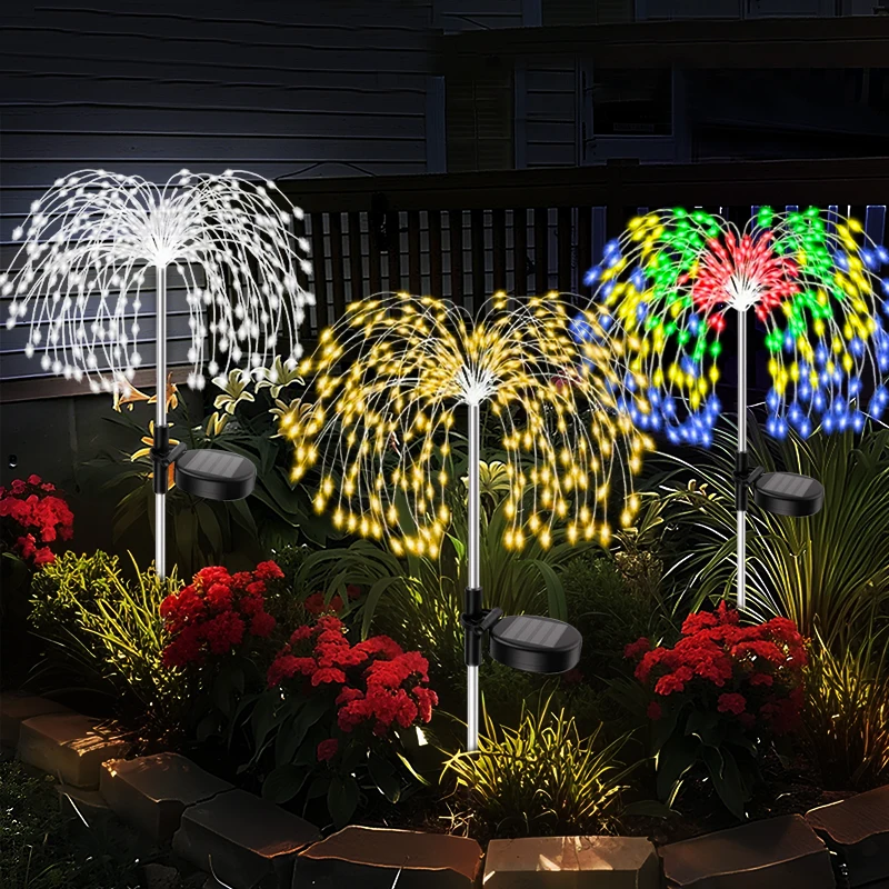 รูปสินค้า ไฟสวน LED พลังงานแสงอาทิตย์ 200 ดวง กันน้ำ ตกแต่งกลางแจ้ง