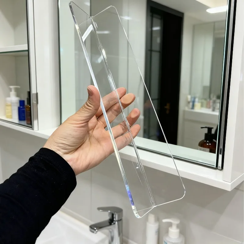 AcrylicL-ShapedBathroomMirrorCabinetBaffle-GapPartitionAnti-FallOrganizer,StorageRackforCosmetics&Toiletries-AliExpress15