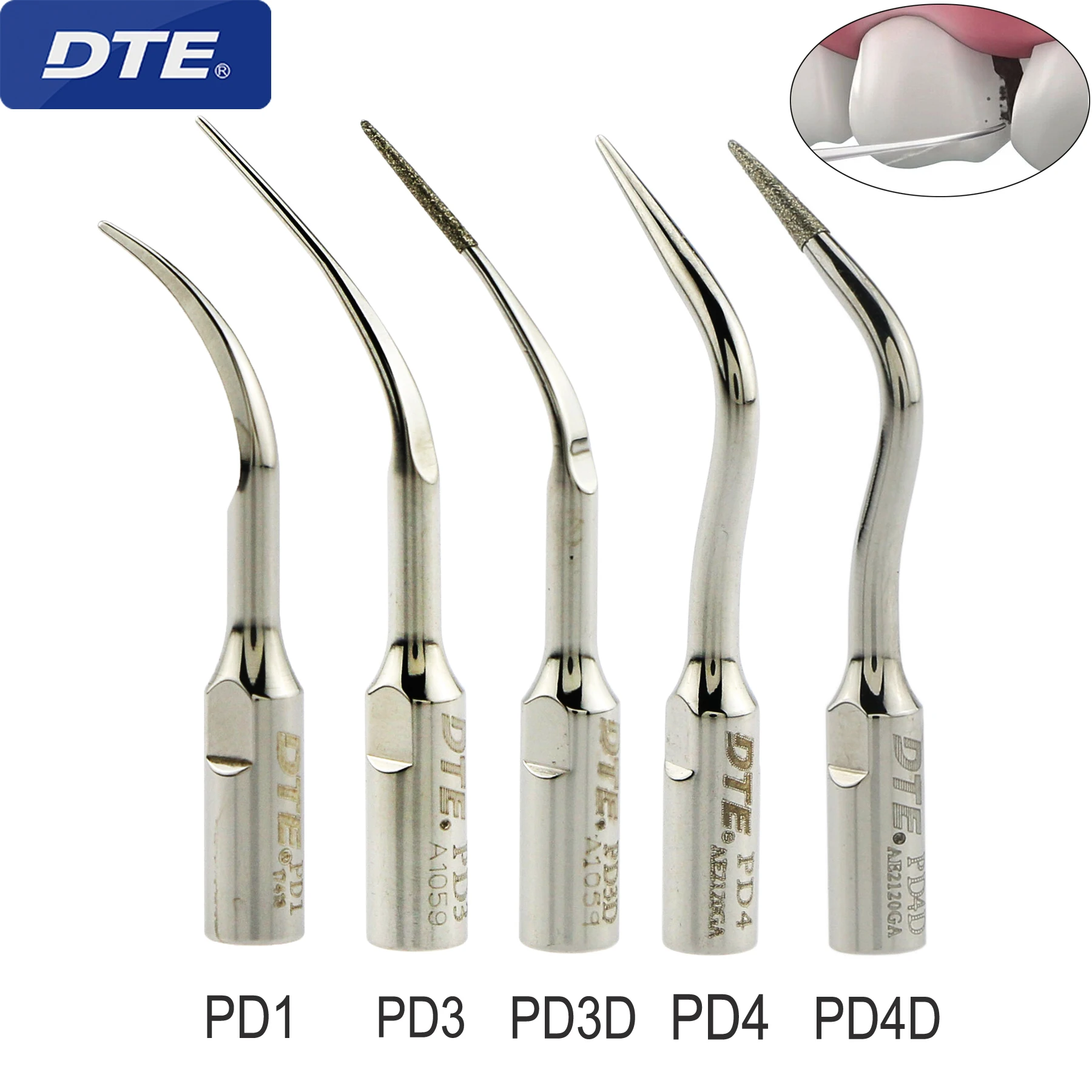 

Woodpecker DTE Dental Ultrasonic Piezo Scaler Tips PD-Series Endo Activation Fit DTE/NSK SATELEC Ultrasonic Scaler Handpiece