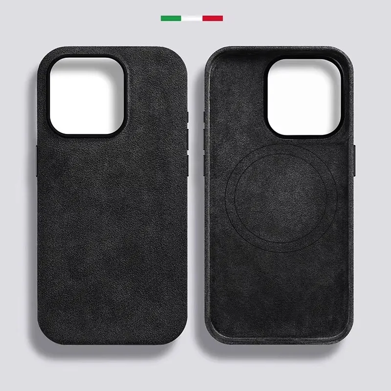 Premium Italian Suede Magnetic Luxury Flip Case - Supercar Inspired Leather Finish