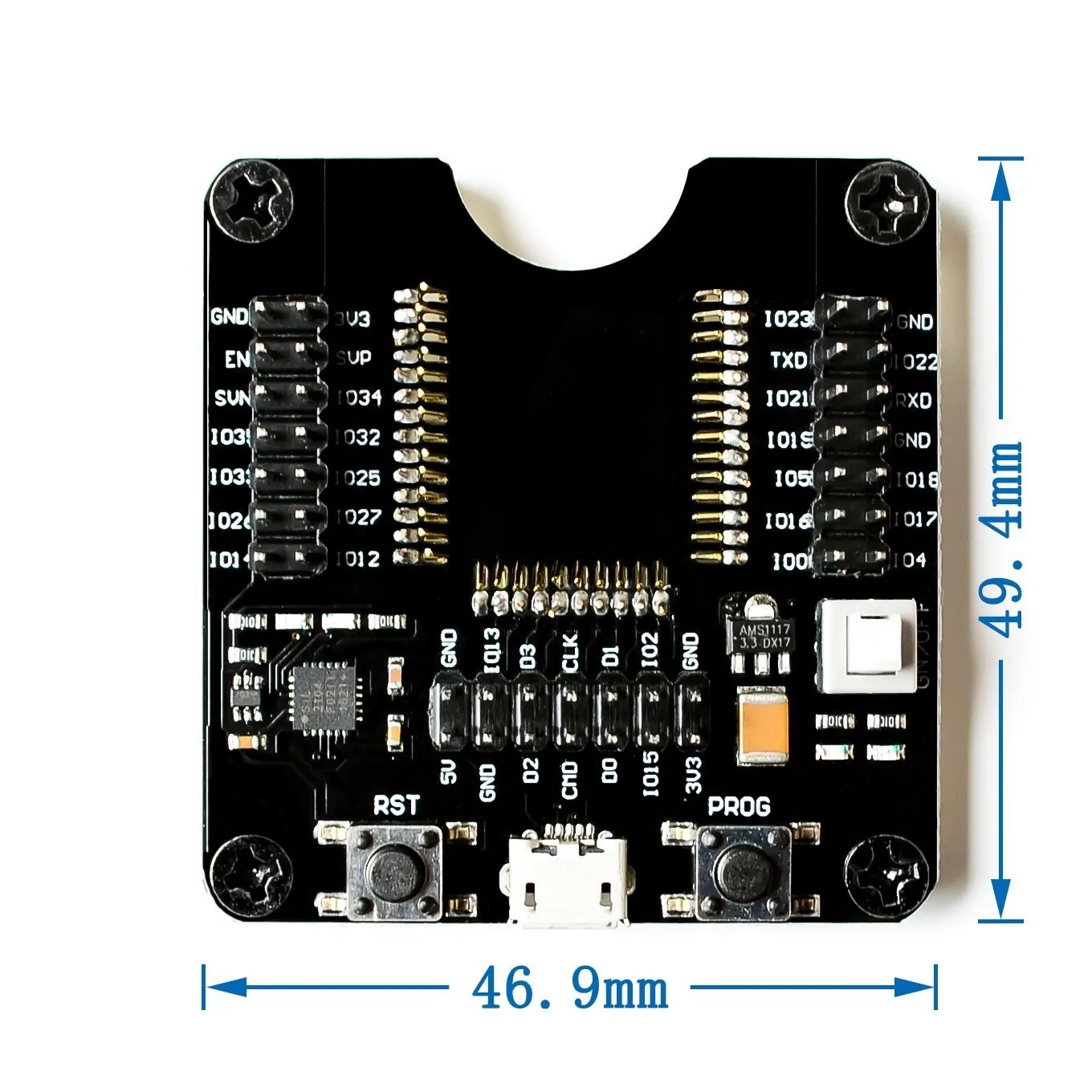 รูปสินค้า บอร์ดพัฒนา ESP32-WROVER สำหรับโปรแกรมเมอร์และซ็อกเก็ตดาวน์โหลด คุณภาพดี