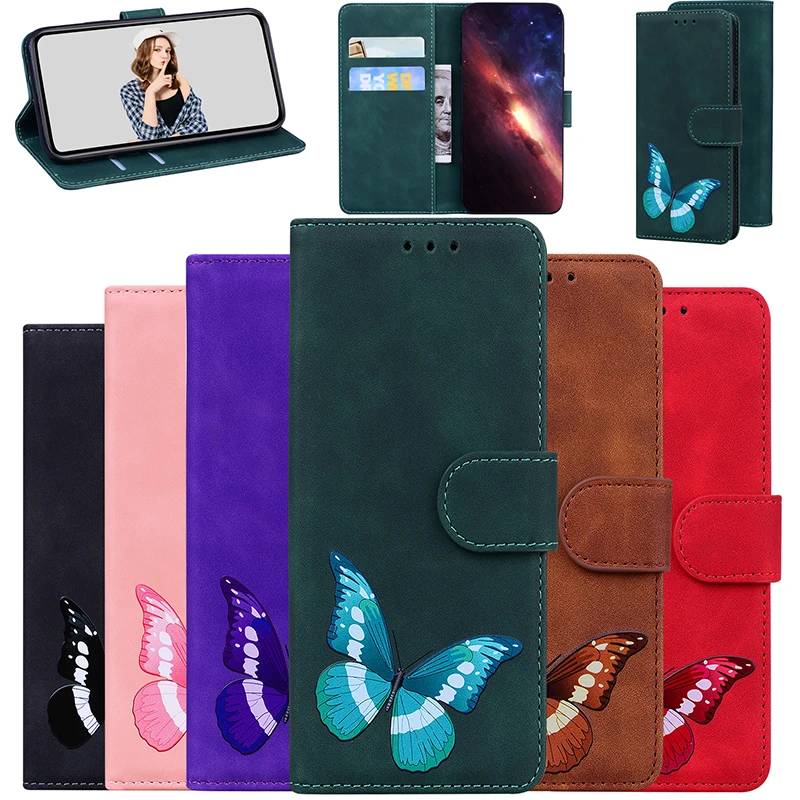 

Magnetic Leather Fashion Butterfly Wallet For Huawei Y9 Y7 PRIME Y5 Y6 2019 Y5P Y6p Y8p y9S Y6 2018 Y7A Wallet Stand Phone Cover