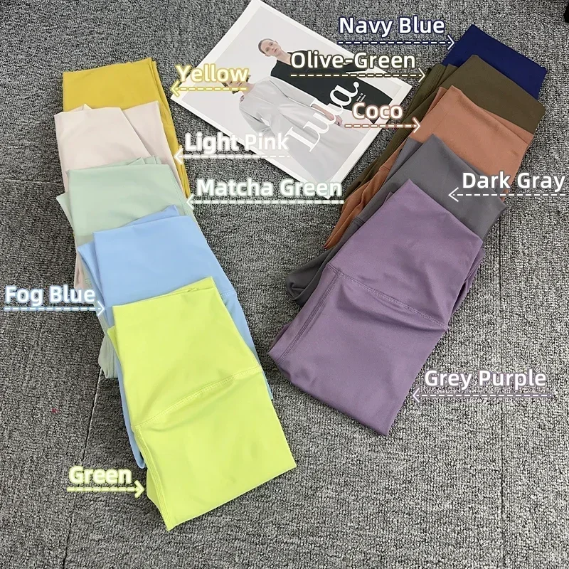 Hot Sale Fitness Female Leggings Running Pants Naked feeling Leggings High Waist Push Up Sport Women Fitness Running Yoga Pants 2
