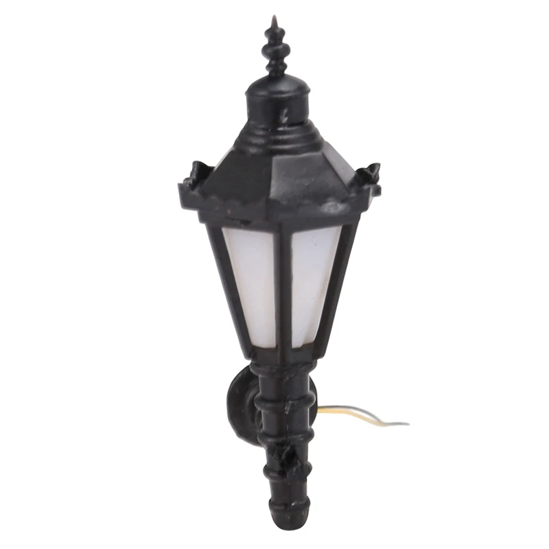기차 철도 공원 Led 램프 포스트, 벽 조명, 모델 4.3cm, 3V, 정원 램프, 미니어처 풍경, 5 개