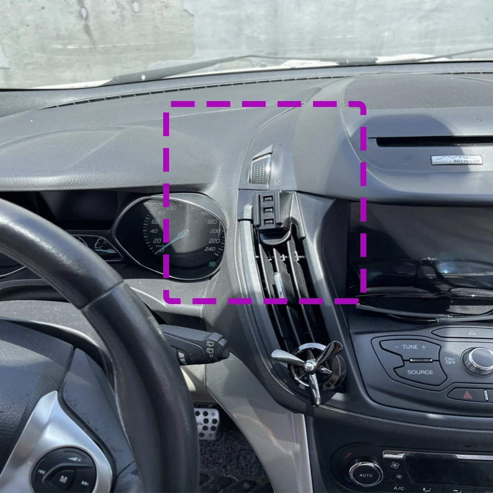 Ford KUGA 2015 2016 2017 2018 2019 2020 차량용 전화 홀더 특수 고정 브래킷베이스 무선 충전 인테리어 액세서리