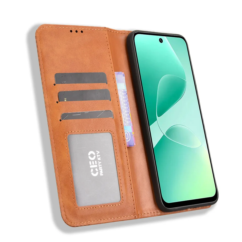 Wallet With Card Slot Photo Frame Stand Magnetic Flip Leather Case For  Infinix Hot 60 60i 50 50i 40 30 Pro Pro+ Anti-fall Cover - AliExpress