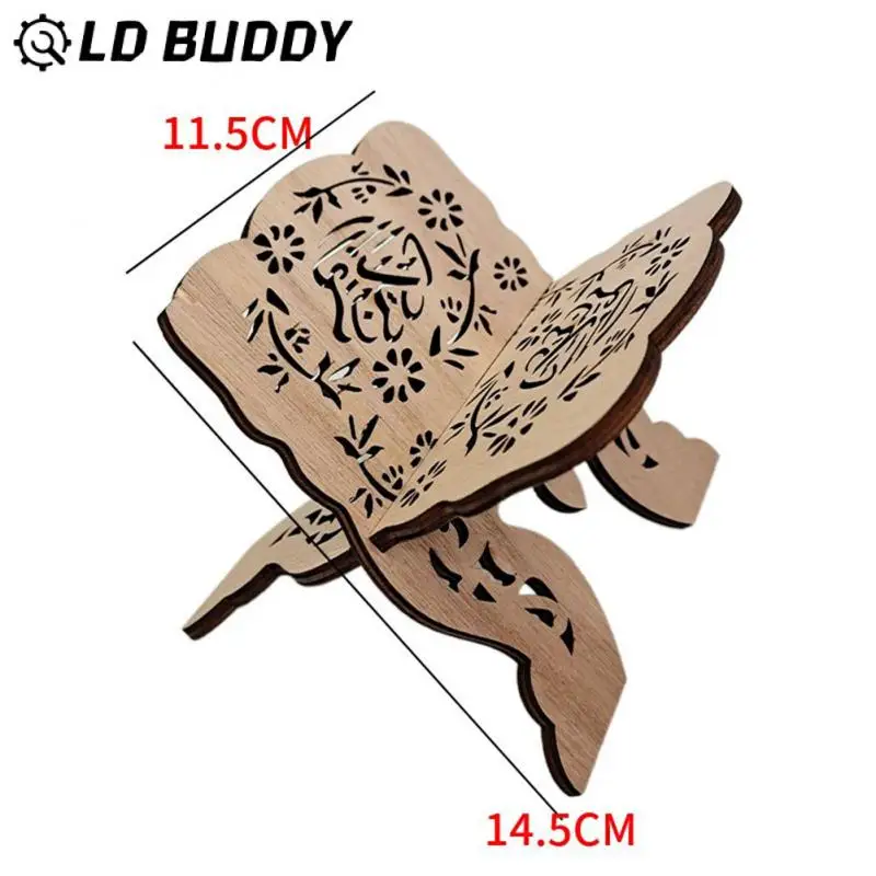Legno Eid Mubarak Quran Holy Book Stand Holder Islamico Musulmano Ramadan Kareem Decorazione Per La Casa Mini Ramadan Mubarak Eid Regali