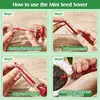 Gardening Tool Supplies Syringe Seeder Mini Sowing Seed Dispenser Garden Seed Sower Planter Manual Seeding Flower Pot Flower Bed 5