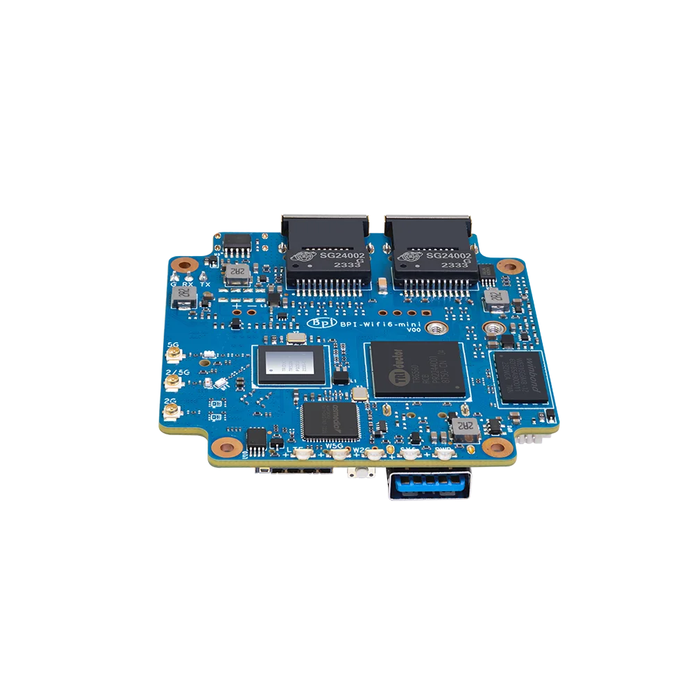Banana Pi BPI-WiFi6 Mini Open Source Router Triductor TR6560 and TR5220 WIFI SOC Dual-core ARM Cortec A9 Processor Soft Router
