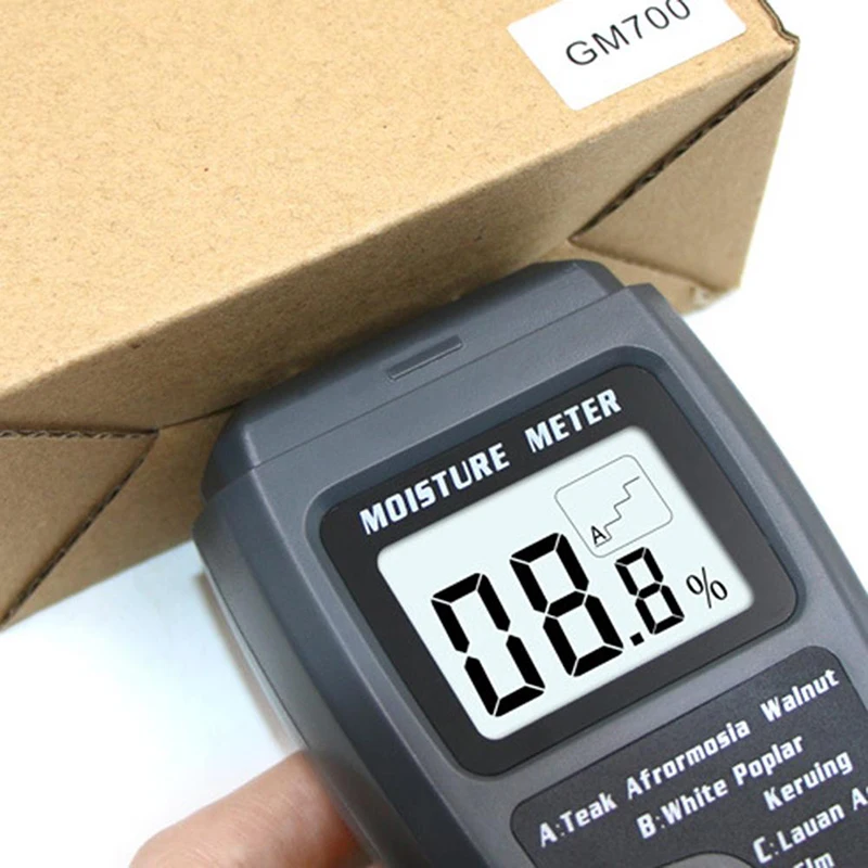 Digital Wood Moisture Meter EMT01 Professional 0~99.9% Timber Hygrometer Portable Tool LCD Display Timber Damp Detector Wood Moisture Meter