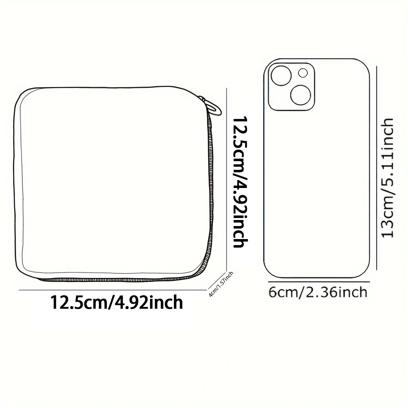 Cute cartoon cat pattern printed sanitary napkin storage bag, women's lightweight tissue bag, sanitary tissue bag