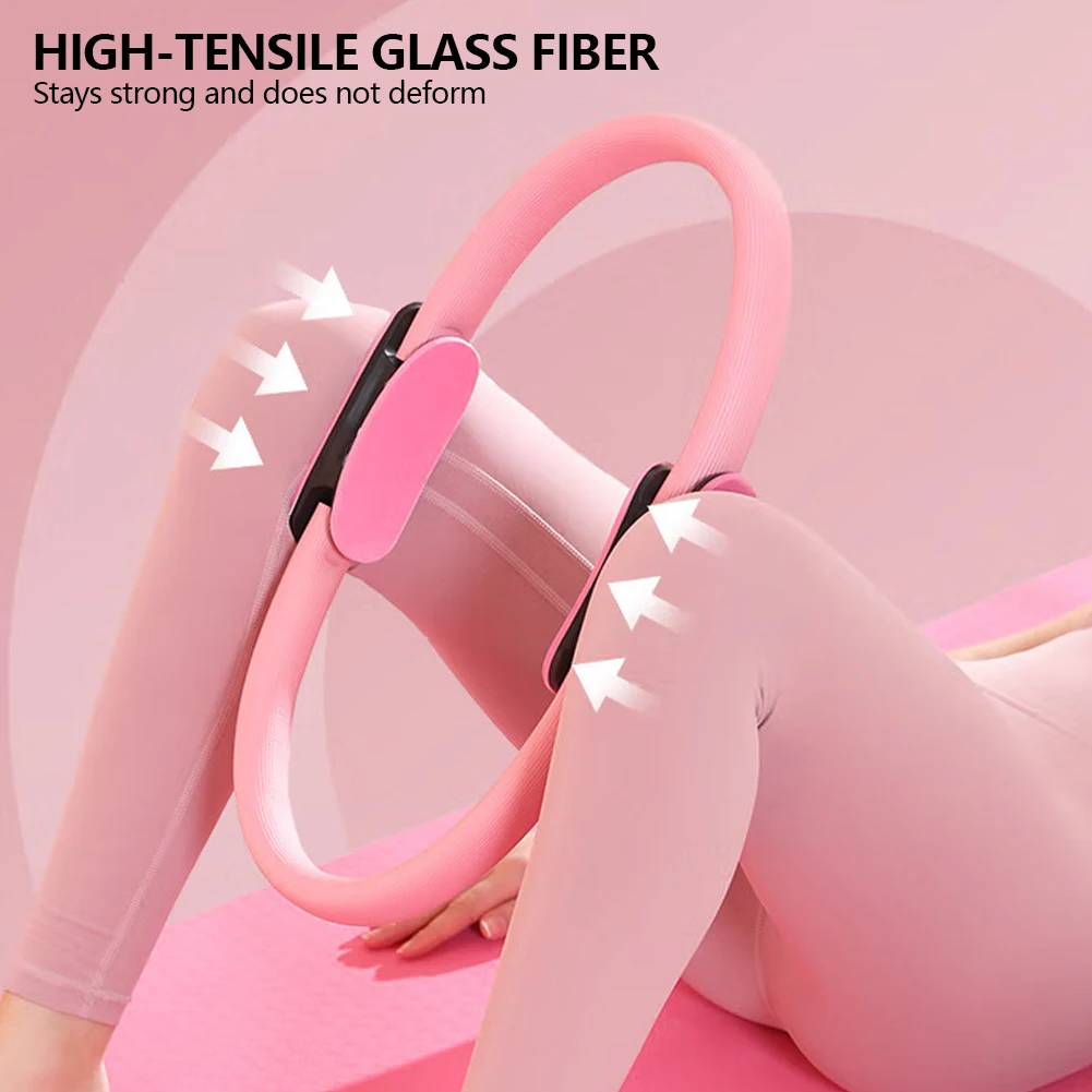 1Pc Yoga Fitness Pilates Ring Yoga Ring Open Back Ring Magic Circles Pelvic Floor Muscle Training Yoga Supplies Pilates Circles