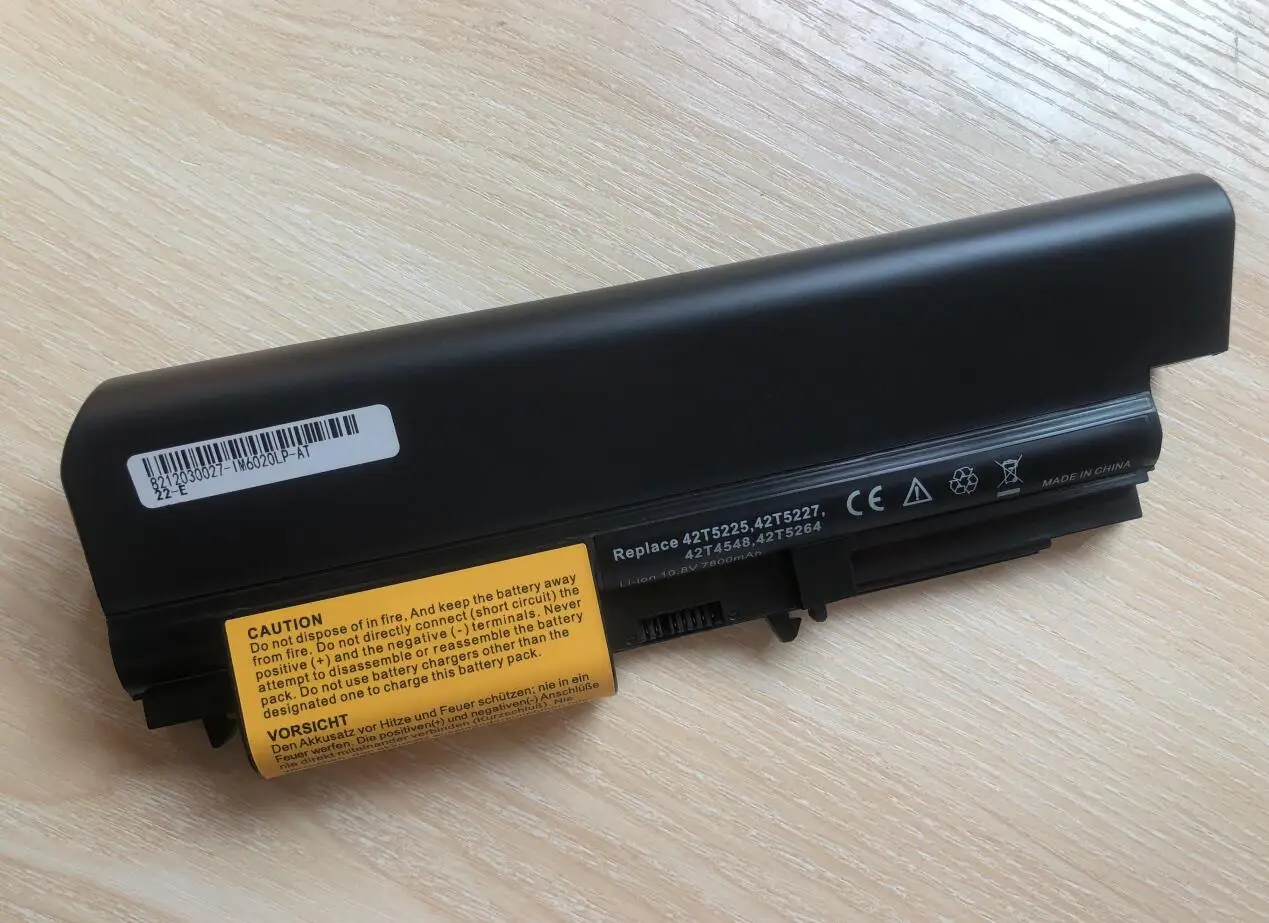 Bateria do Portátil para Lenovo Thinkpad 6600mah Células R400 T400 R61 T61p T61u 42t5264 42t5265 - Imagem 3