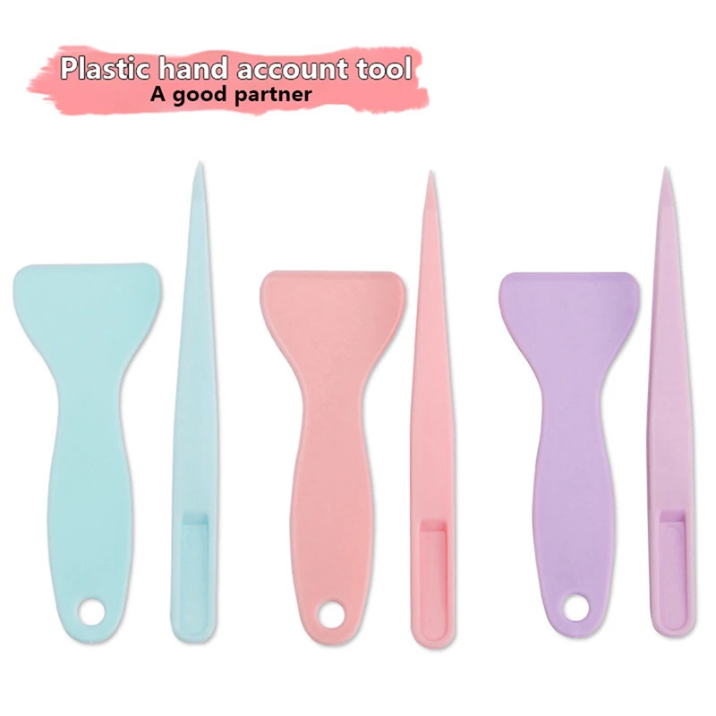 Tweezers Scrapbook Sticker Hand Account Tools Plastic Tweezers Scraper Multi-tool Stationery DIY Junk Journal Album Supplies