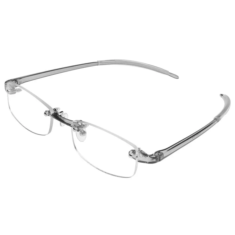 Quadratische randlose Myopie Brille Frauen Männer ultraleichte transparente Harz kurzsichtige Brille 2024 neue trend ige verschreibung pflicht ige Brille – Detail 2