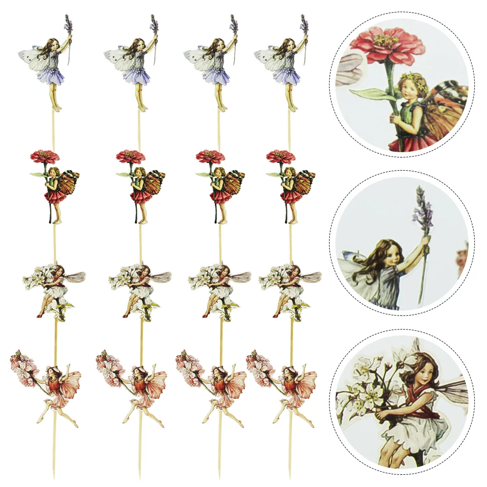 

Pretty Fairy Cupcake Toppers Flower Theme Cupcake Toppers Garden Party Decorations Cake Decorations Toddlers Teens