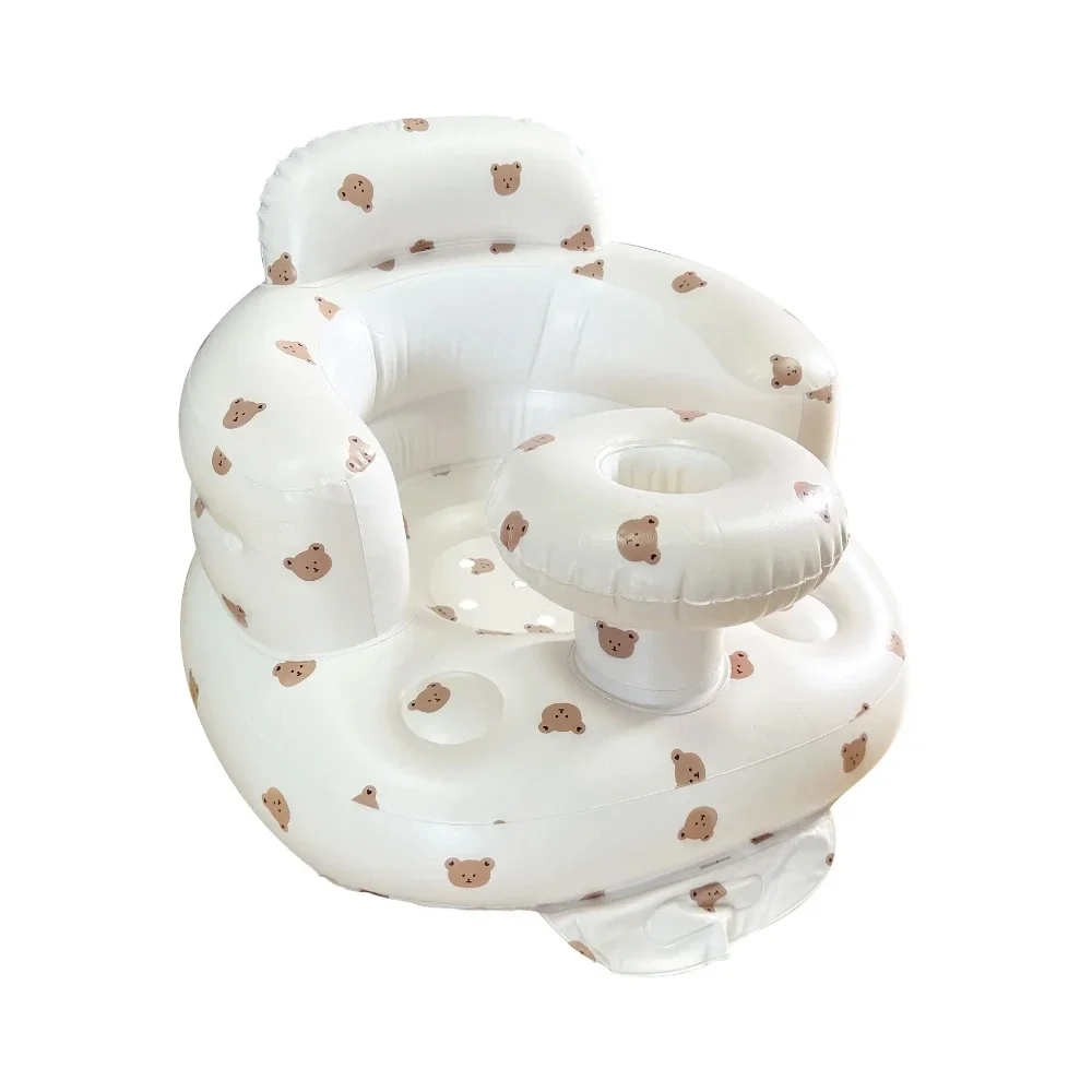 Kids Sofa for Kids Baby Inflatable Sofa Children Puff Portable Bath Chairs PVC Multifunctional Seat Practice Sitting Bath Stool