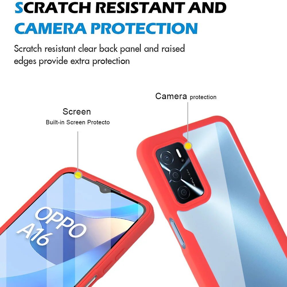 360 Full Body Shockproof Phone Cover with Double Sided PET Glass