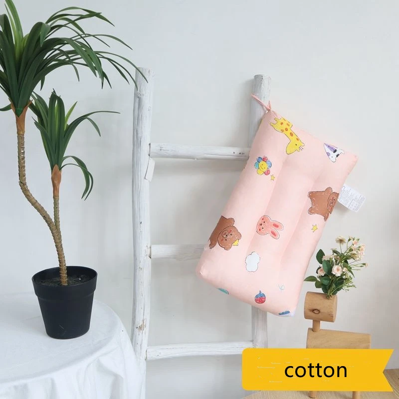 High Quality New Child Cotton Pillow Neck Protect 30*50cm Kindergarten Baby Pillow Washable Home Soft Skin-friendly