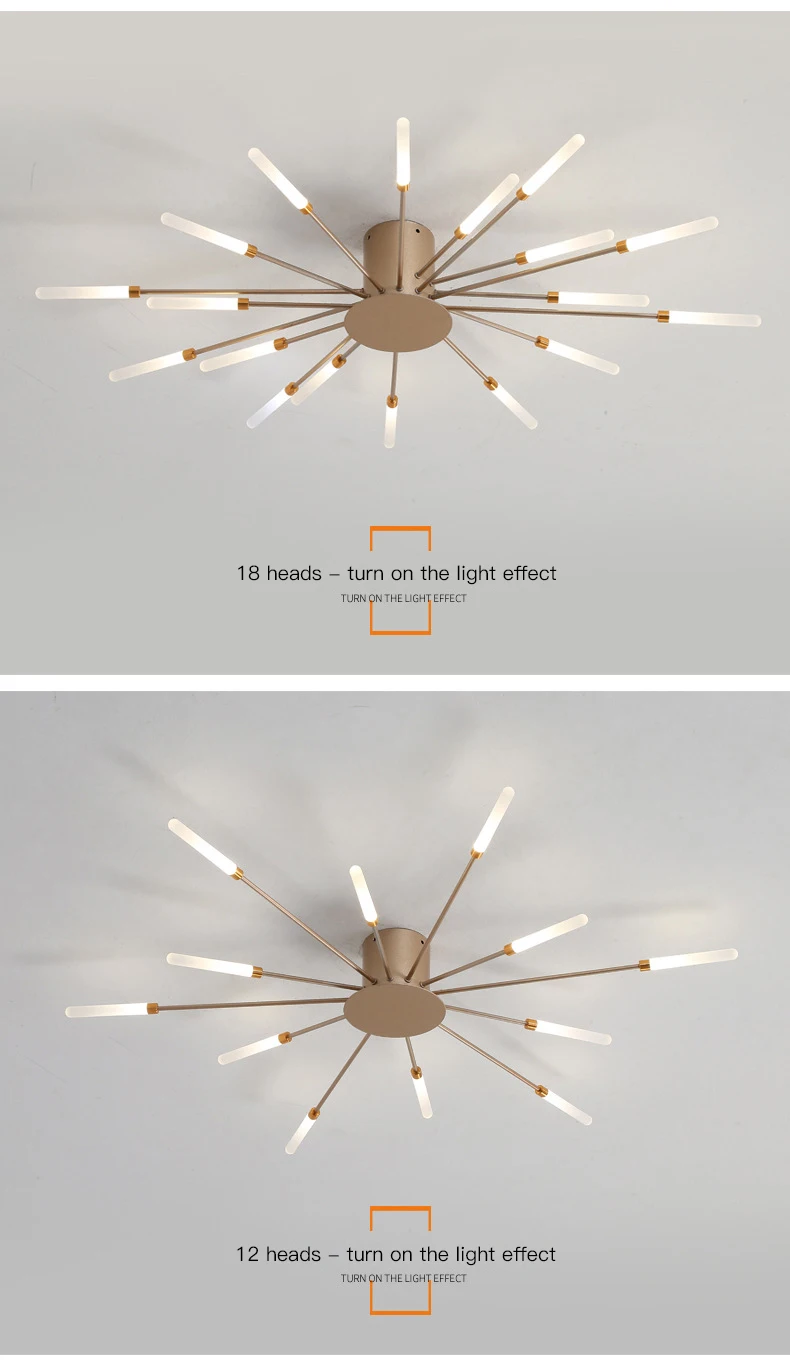 shell chandelier Modern LED Chandelier For Living Room Bedroom Home Roof Indoor Gold Metal Ceiling Lamp With Remote Control Lighting Fixture 2022 wayfair chandeliers