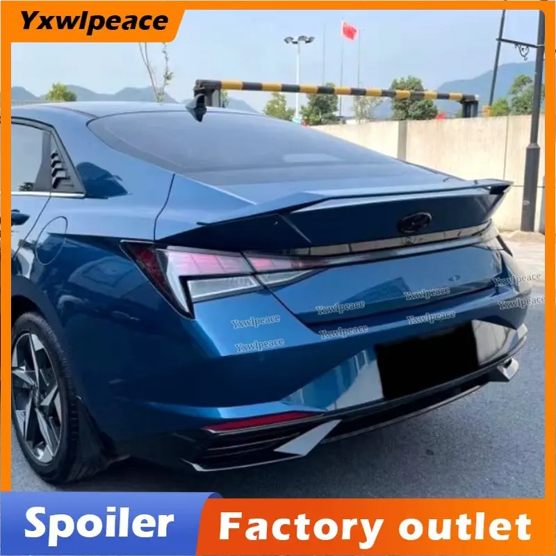 

Rear Trunk Lip Spoiler For Hyundai Elantra CN7 2020 2021 2022 ABS Material Primer Color Trunk Lip Wing Car Styling