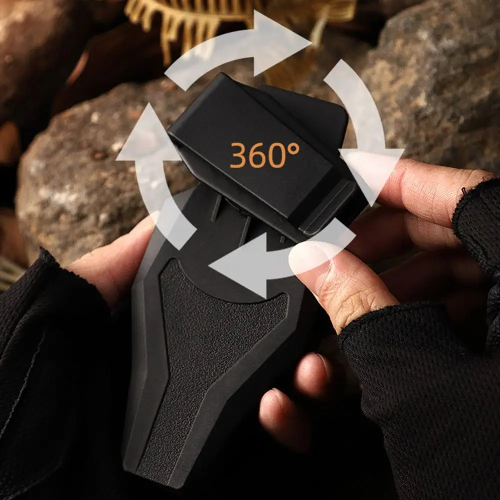 Fishing Tackle Storage Bag 360 Rotation Fishing Plier Storage Bag Waterproof TPR Material Sheath Buckle Pouch Quick Belt Clip Buckle Lightweight