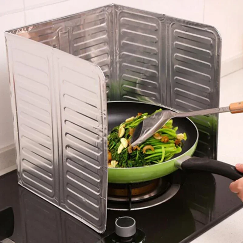 Kitchen Gas Stove Baffle Removable Cooking Frying Oil Gas Stove Oil-Proof Splash Guard Kitchenware Proof Baffle Kitchen Tools