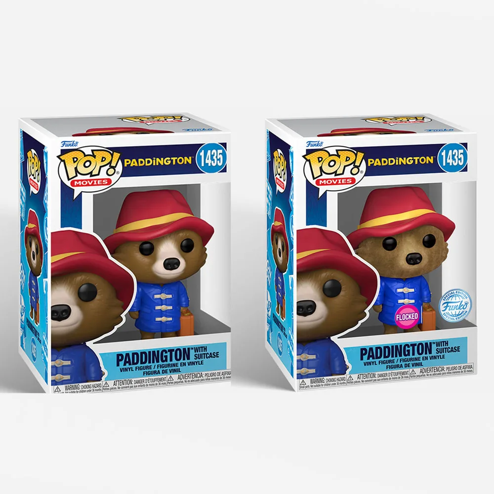 Funko Pop Paddington con maleta n.º 1435 Figuras de acción de vinilo Muñecas Juguetes para niños