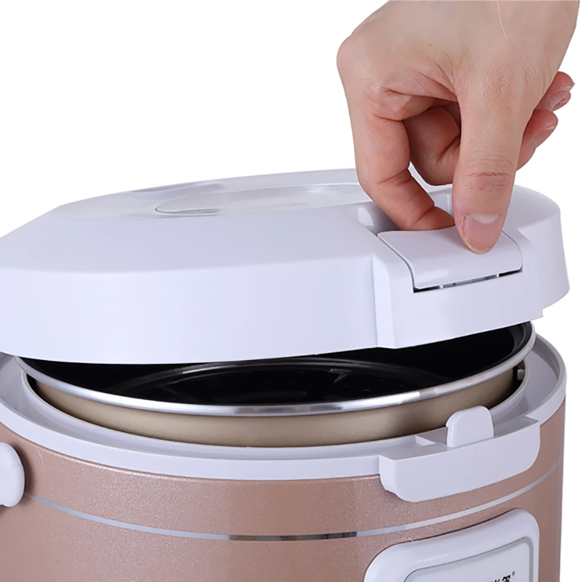 24V  Rice Cooker  Truck Soup Steamer Heating Lunch Box Meal Heater Warmer 3L Home Appliance for Camping Gold English Menu 3