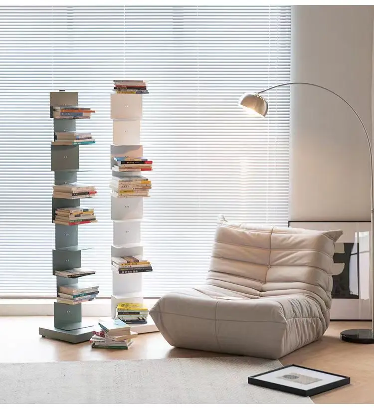 Description Picture 5 of itemStorage Corner Bookcase Bookends Modern Industrial Ladder Bedside Bookcase Bedroom Desktop Estanteria Habitacion Cute Furniture