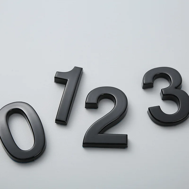 Black Number Stickers House Room Door Self Adhesive Number Plate Sign for Home Apartment Cabinet Mailbox Outdoor Door Numbers 1x house number signs,house numbers,number plate,door signs
