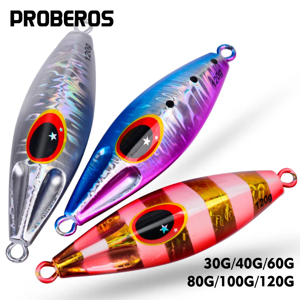 Proberos 5Pc Metal Jigs Esche Muslimtraina Saltwater Vertical Fishing Jigging Bait Long Casting Hard Cebos