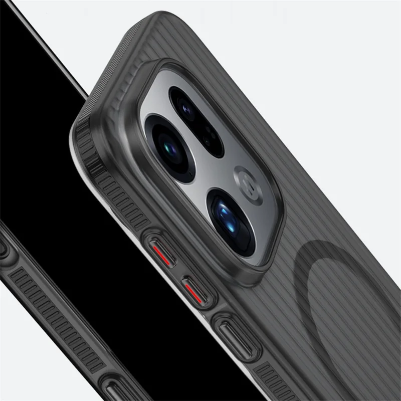 OPPO Premium Transparent Magnetic Anti-Slip Protective Case